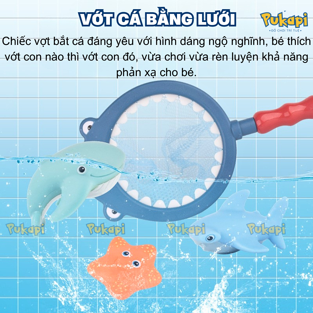 Đồ Chơi Nhà Tắm Cho Bé Bộ Vợt Thú Cho Bé Đồ Chơi Trong Nhà Tắm Bồn Tắm  - Đồ Chơi Cho Bé PUKAPI