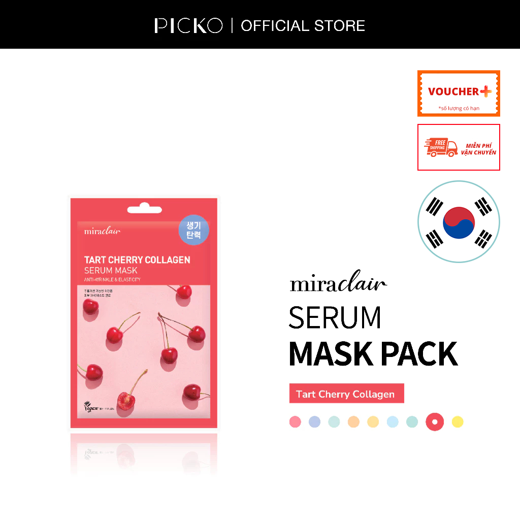 [QUÀ TẶNG KHÔNG BÁN] 1 Miếng Mặt nạ dưỡng da thuần chay MIRACLAIR serum mask Rose Tranex 23G