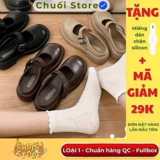 Giày sục nữ da PU tổng hợp dệt vải đế cao su nhẹ nhàng êm ái mềm mại thoải mái