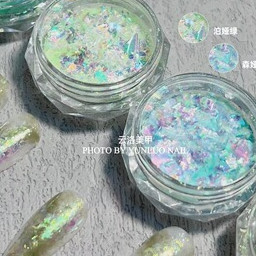 Set Nhũ Khổng Tước Xanh Ngọc Bích | 4 Hũ Cao Cấp | Ánh Nhũ Lấp Lánh Sang Trọng