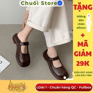 Giày sục nữ da PU tổng hợp dệt vải đế cao su thời trang thanh lịch sang trọng quý phái