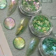 Set Nhũ Khổng Tước Xanh Ngọc Bích | 4 Hũ Cao Cấp | Ánh Nhũ Lấp Lánh Sang Trọng