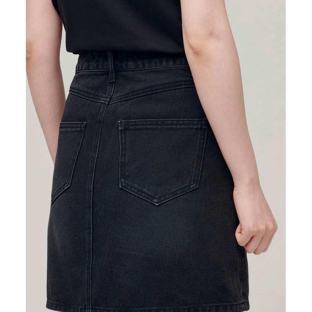 (BomoHouse) Chân váy ngắn kaki jean Musins@ xuất Hàn - dư xịn VNXK