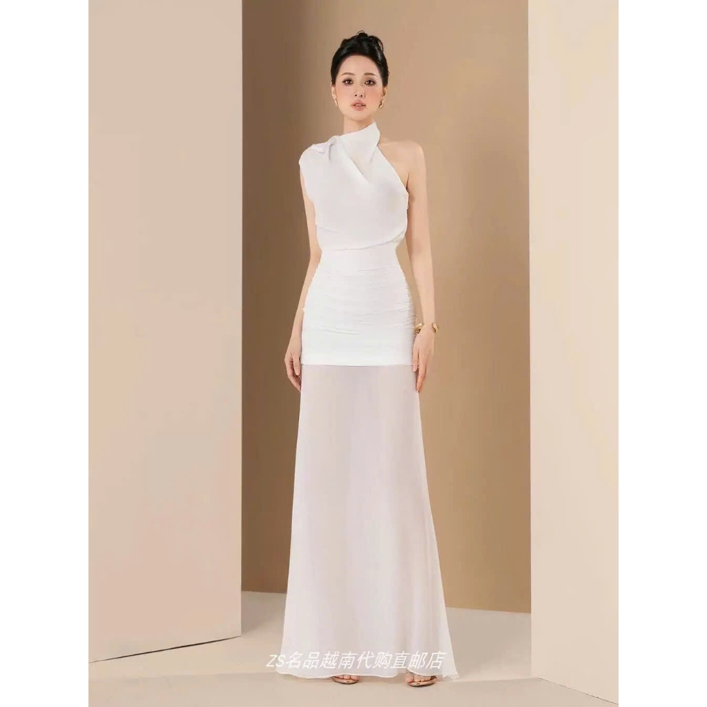 Set Đồ Lụa Nữ Lệch Vai 2 Chi Tiết Cao Cấp – Thời Trang Sang Trọng, Tôn Dáng