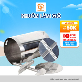 Khuôn làm giò xào inox , giò lụa 1kg ,2kg dụng cụ làm giò chả tết cổ truyền Cam Homeware