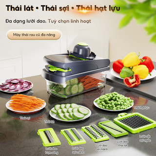 Máy cắt thạch rau củ quả đa năng 14 món tiện lợi cao cấp kèm hộp đựng