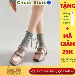 Giày thời trang nữ da PU tổng hợp dệt vải đế cao su xinh xắn gọn nhẹ nhẹ nhàng thoải mái