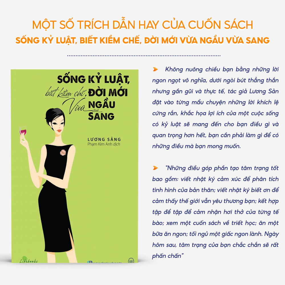 Sách - Sống Kỷ Luật Biết Kiềm Chế Đời Mới Vừa Ngầu Vừa Sang - Sách Phát Triển Bản Thân