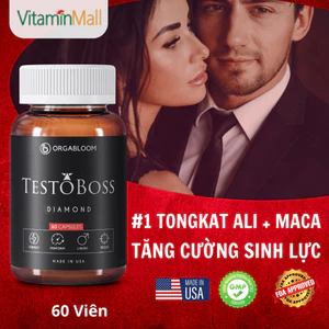 Viên uống Testoboss Mỹ - Cải thiện rối loạn cương dương - Tăng cường sinh lý nam (Tặng khóa học)