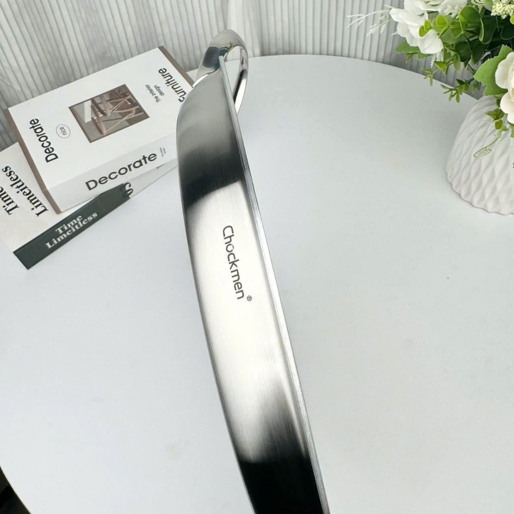 Chảo Inox Chockmen 30cm Chiên Rán Đa Năng, Chảo Bít Tết Chockmen CKM269