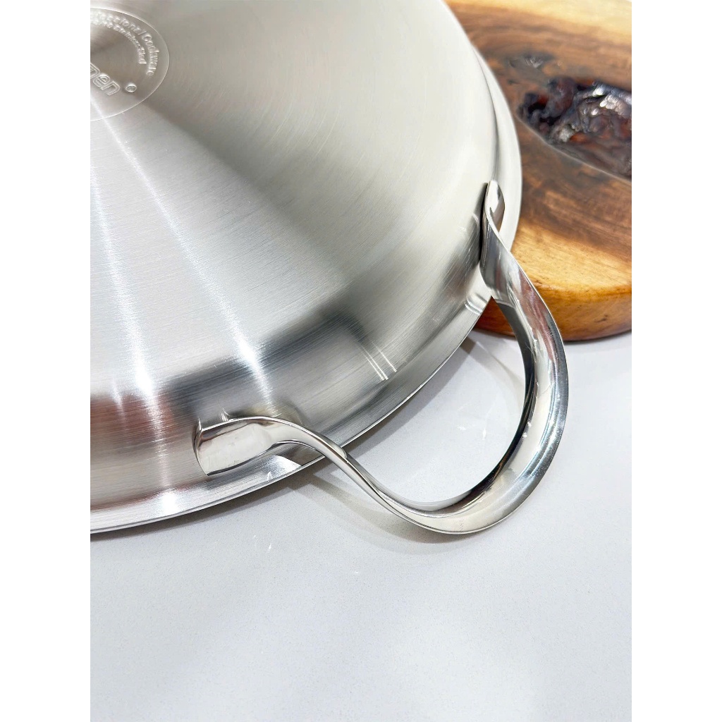 Chảo Inox Chockmen 30cm Chiên Rán Đa Năng, Chảo Bít Tết Chockmen CKM269