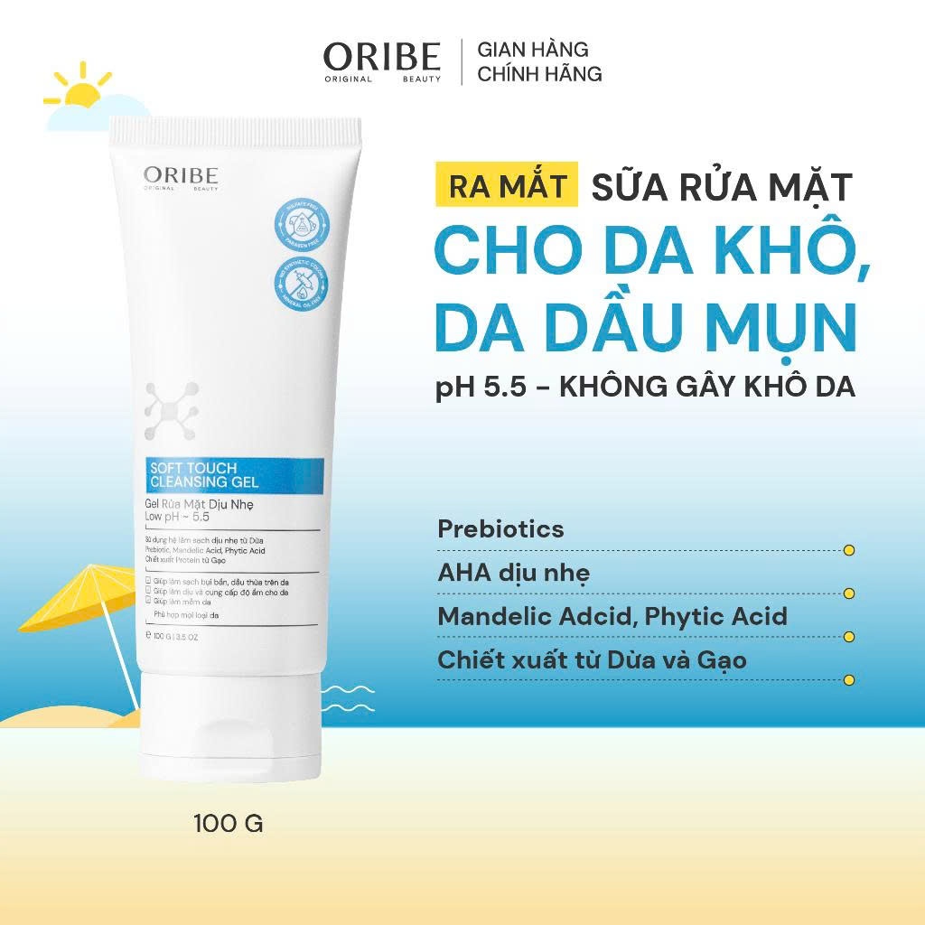 Sữa rửa mặt làm sạch dịu nhẹ dưỡng da ẩm mịn dành cho mọi loại da Oribe