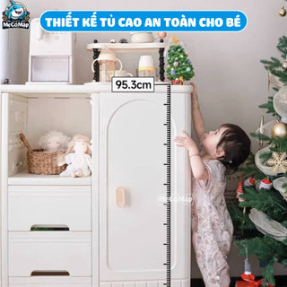 [Mẫu Mới] Kệ Đựng Đồ Cho Bé Pakey Nhiều Ngăn Cao Cấp, Kệ Tủ Sơ Sinh Đa Năng Dung Tích Lớn Có Tấm Hậu