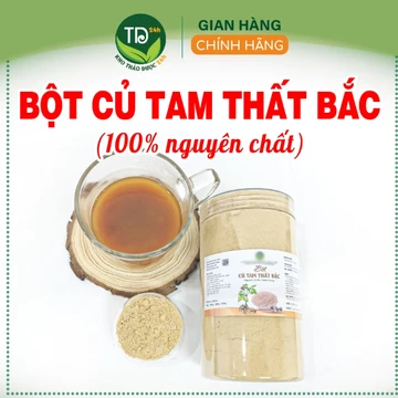 Bột củ tam thất Bắc nguyên chất, hỗ trợ hoạt huyết, ổn định hệ tuần hoàn, tim mạch, tốt cho mẹ sau sanh, người thiếu máu