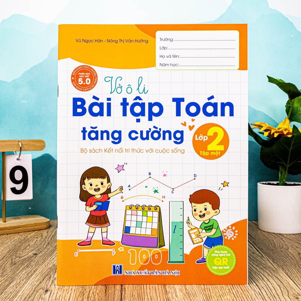 Sách -  H An Phúc -Vở ô li Bài Tập Toán Tăng Cường Lớp 2 tập 1 - Kết Nối