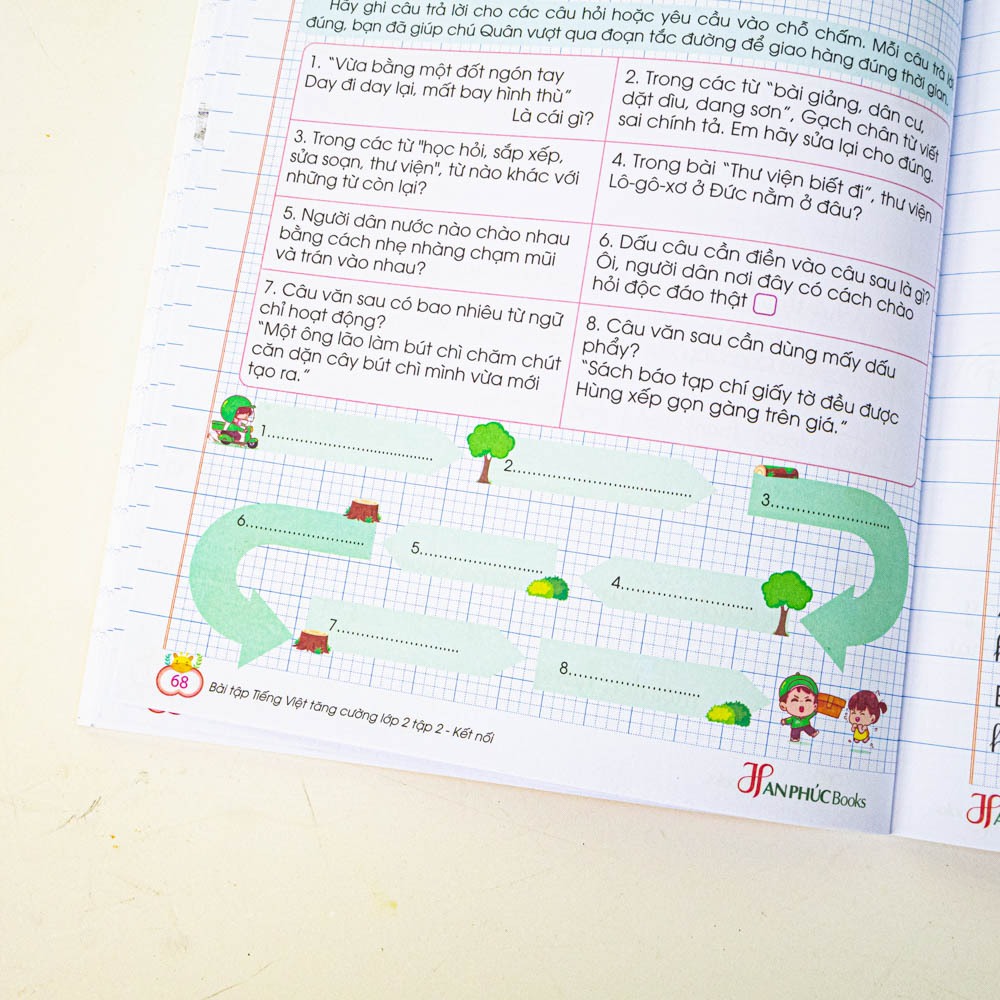 Sách -  H An Phúc -Vở ô li Bài Tập Tiếng Việt Tăng Cường Lớp 2 tập 2 - Kết Nối