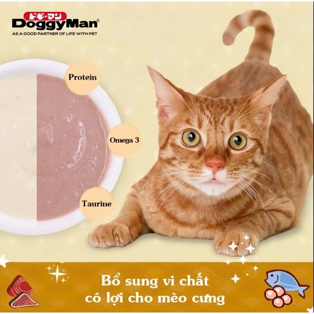 Súp thưởng cho mèo Cattyman mix vị gói 60gr