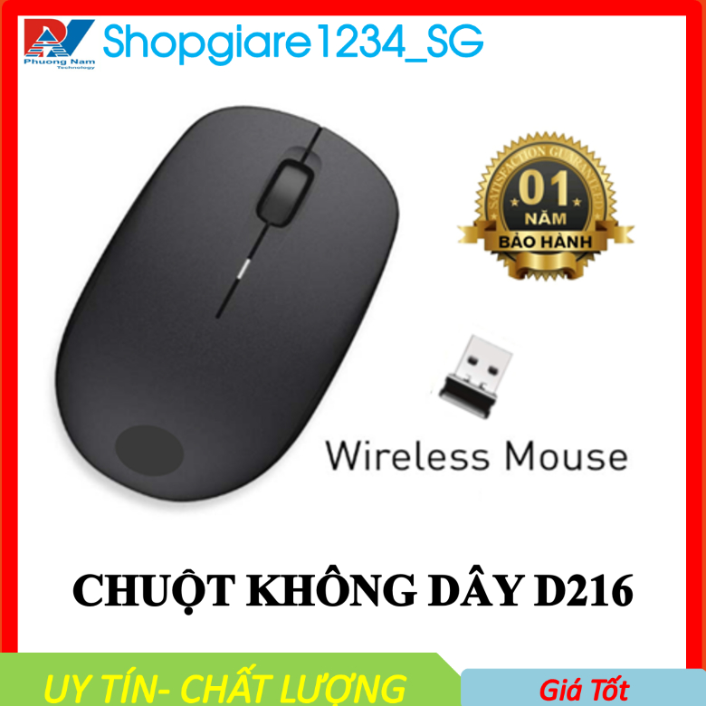 Chuột Không Dây DELL D216/ WM126 (đen)- Hàng Nhập Khẩu- Tặng Kèm Pin ...