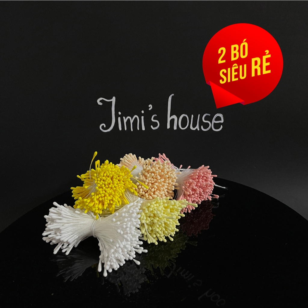 Nhụy hoa giả gần 4 trăm sợi làm hoa handmade trang trí