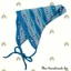 Khăn tam giác trùm đầu, khăn turban, khăn bandana, băng đô trùm đầu sóng biển - handmade len - crochet