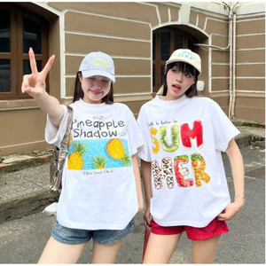 Áo Thun Unisex Nam Nữ Mùa Hè Summer Form Rộng Chất Vải Cotton Dày Dặn