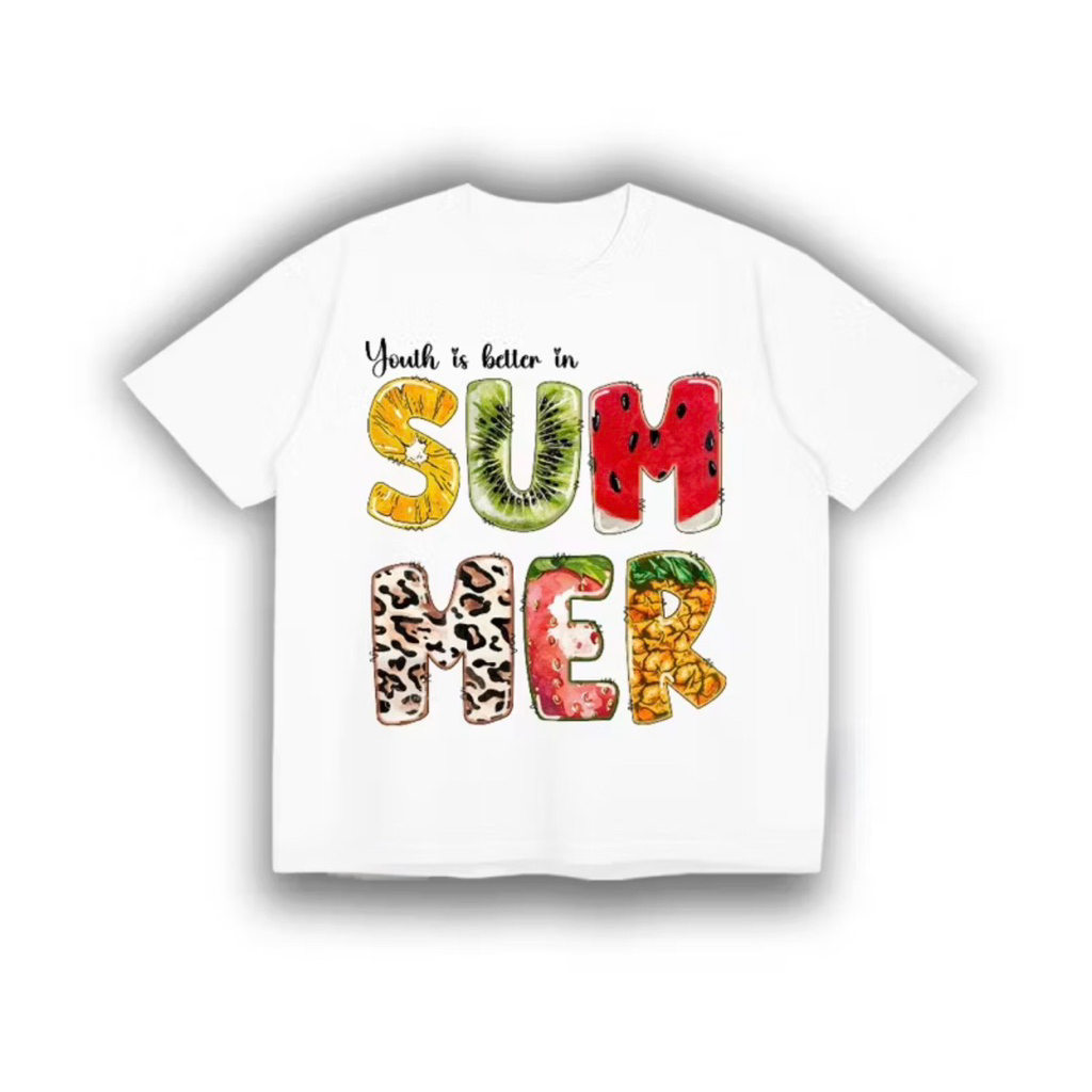 Áo Thun Unisex Nam Nữ Mùa Hè Summer Form Rộng Chất Vải Cotton Dày Dặn