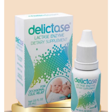 Men tiêu hóa Delictase Lactase Enzym 15ml, hỗ trợ ngừa tiêu chảy, nôn trớ, kém hấp thụ do bất dung nạp lactose