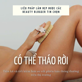 [Lông Thú] Bàn Chải Khô Tẩy Da Chết Body Cao Cấp - Giúp Da Sáng Mịn, Mờ Sần Vỏ Cam - Mono Routine
