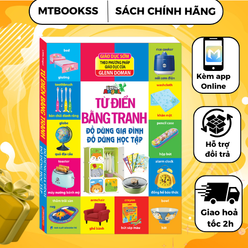 sách - Từ Điển Bằng Tranh - Đồ Dùng Gia Đình, Đồ Dùng Học Tập (bìa cứng)