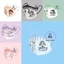 2025( Set 10/60c) Khẩu Trang Hoạt Hình Skullpanda cho bé 4-12T