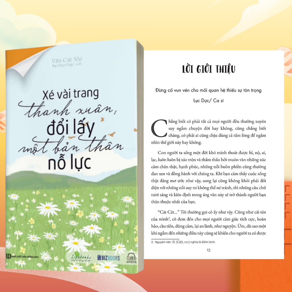 Sách - Xé Vài Trang Thanh Xuân Đổi Lấy Một Bản Thân Nỗ Lực - Phát Triển Bản Thân Vượt Mọi Thử Thách