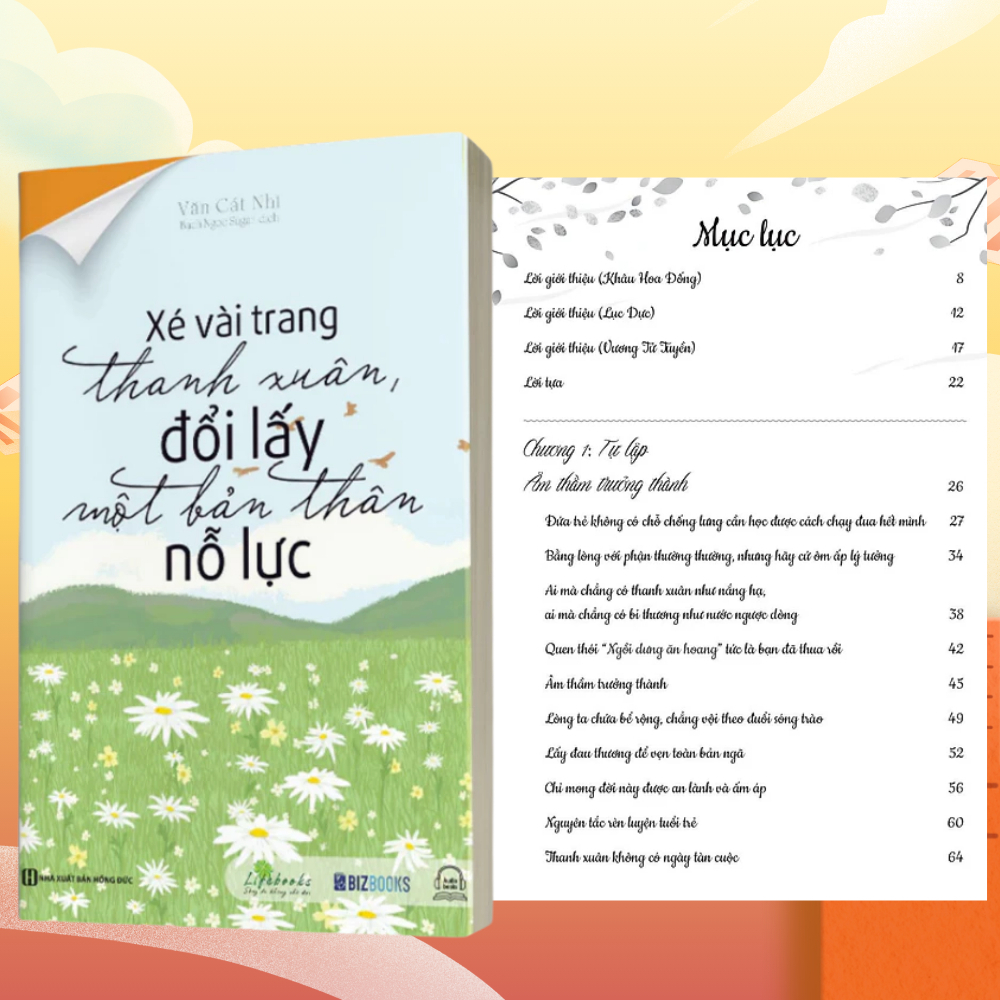 Sách - Xé Vài Trang Thanh Xuân Đổi Lấy Một Bản Thân Nỗ Lực - Phát Triển Bản Thân Vượt Mọi Thử Thách
