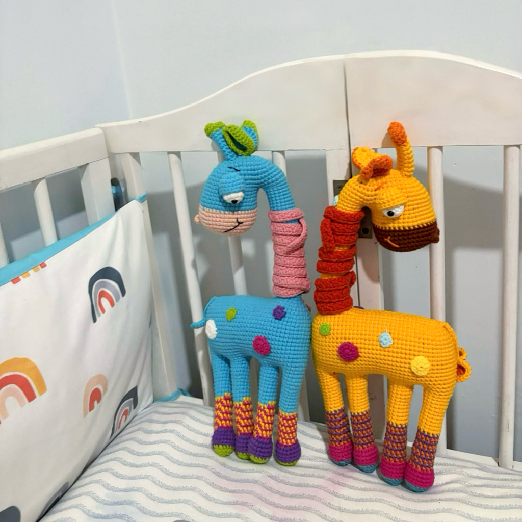 Thú Bông Len Móc Hình Hươu Sắc Màu – Đồ Chơi Handmade Việt Nam