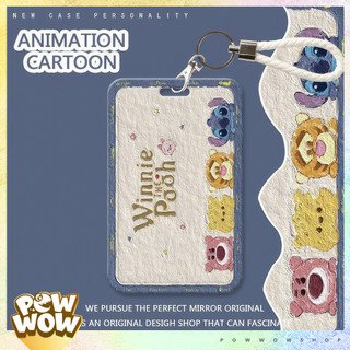 Bao Đựng Thẻ Nhân Viên Nhựa ABS Phong Cách Nhân Vật Hoạt Hình Winnie The Pooh Đáng Yêu Cute