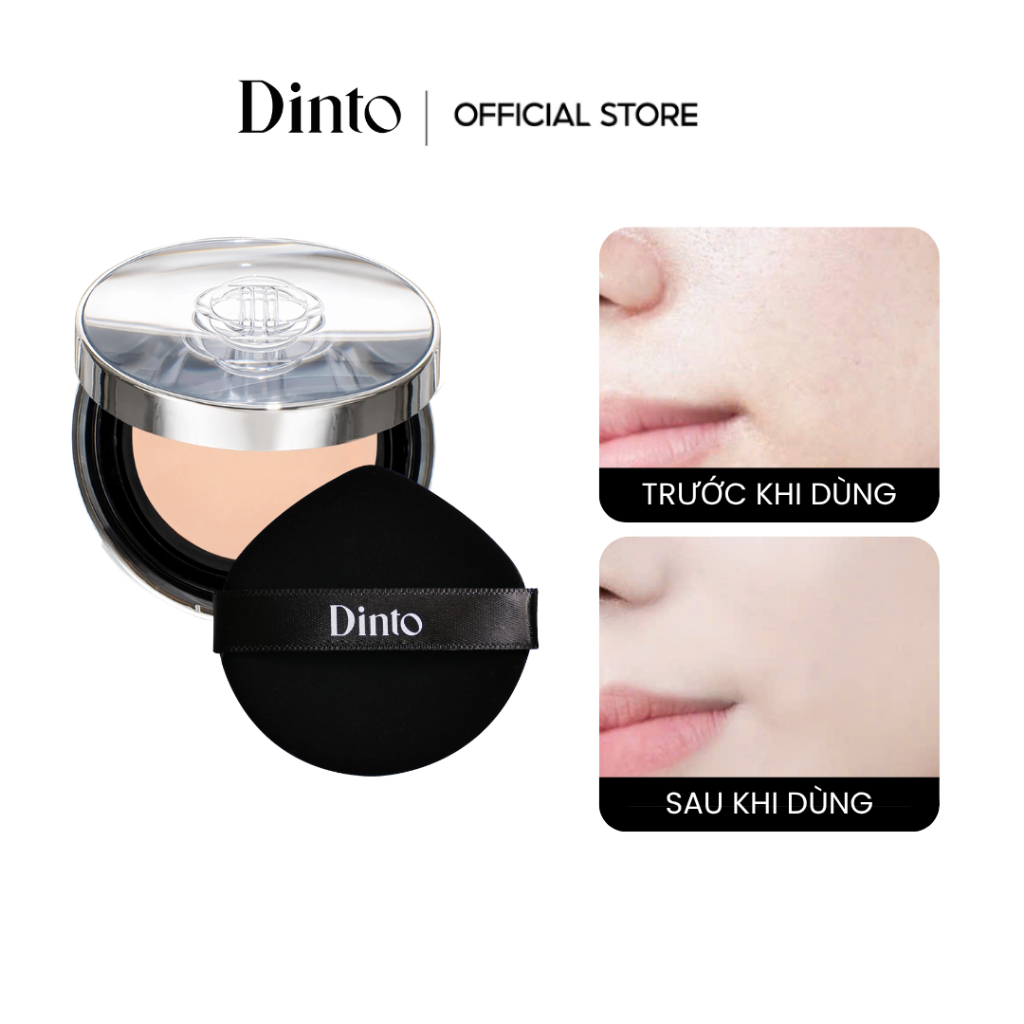 Cushion Căng Bóng Dưỡng Ẩm Thuần Chay Dinto Blur-Glowy Wooncho Cushion SPF50+ PA++++(3 colors)