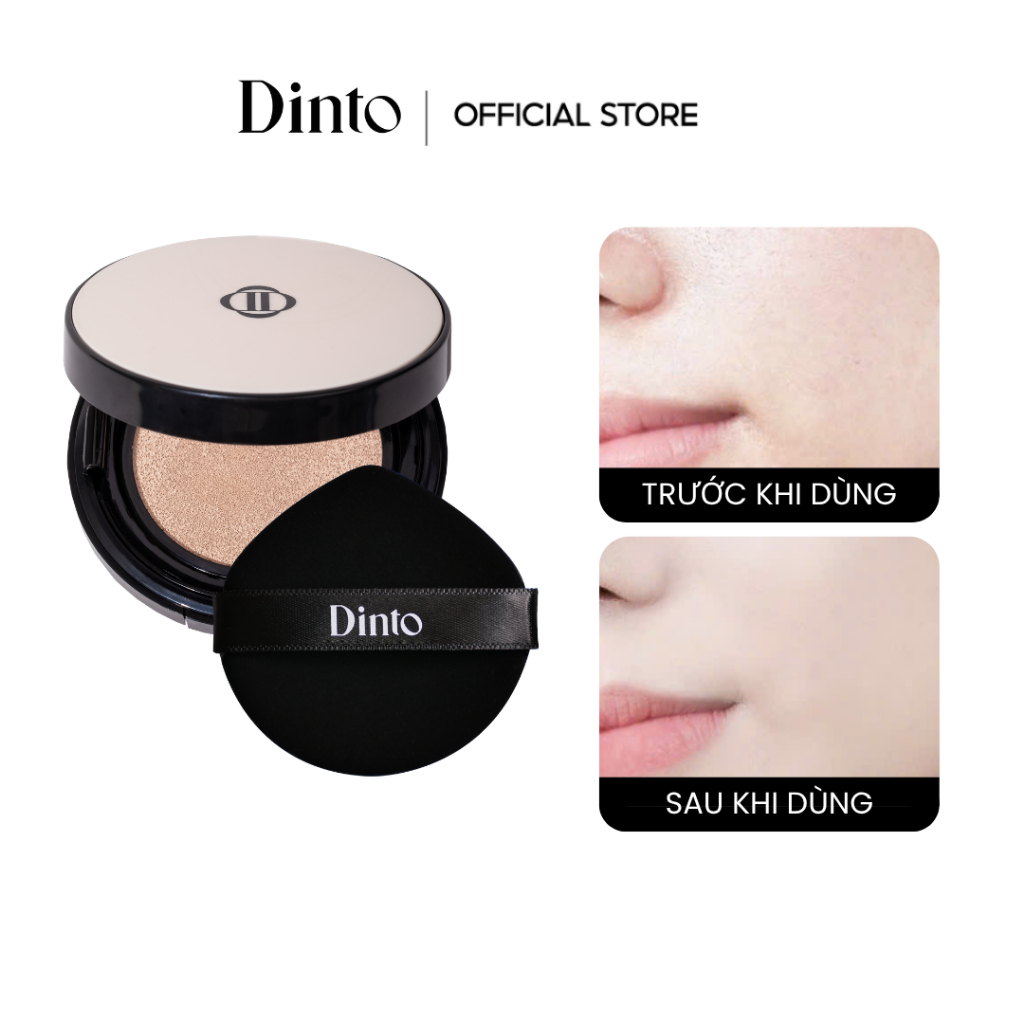 Cushion Kiềm Dầu Thuần Chay Dinto Blur-Finish Cushion SPF50+ PA++++ (Thông tin date sản phẩm ở phần mô tả)