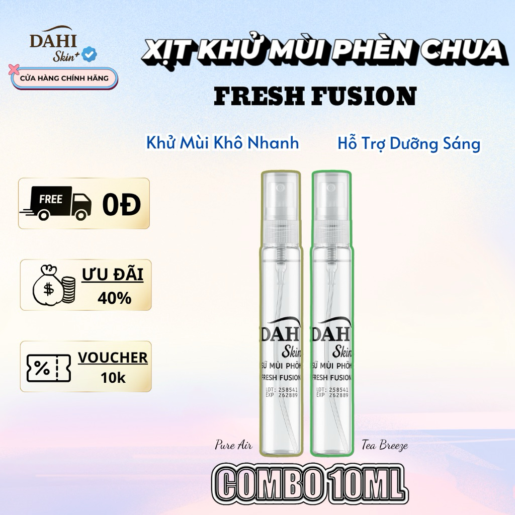Sử Dụng Xịt Khử Mùi Dahiskin Tea Breeze Trong Đời Sống