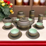 Bộ Ấm Trà Tử Sa Hoạ Tiết Chim Lạc Đông Sơn - NNƯT Vương Mạnh Tuấn - Ấm chén Tử Sa Bát Tràng Cao Cấp — ảnh 8