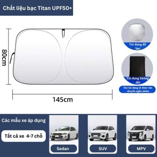 BẠT CHỐNG NẮNG GẤP GỌN PHÍA TRONG KÍNH LÁI XE Ô Tô | Bảo Vệ Nội Thất Bên Trong xe, Giảm Nhiệt Độ, Chống Tia UV, Cực Tím