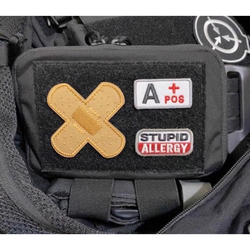 Patch_velcro thêu hình băng cá nhân – Miếng dán trang trí balo, áo khoác, túi