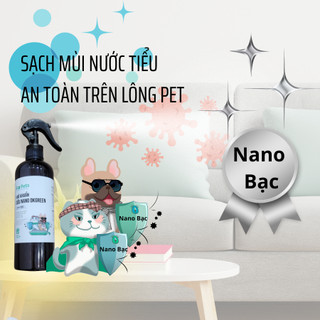 Xịt khử khuẩn siêu nano ECOPETS, khử mùi hôi, vệ sinh chuồng trại cho chó mèo - 100ml và 500ml