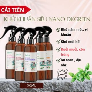 Xịt khử khuẩn siêu nano ECOPETS, khử mùi hôi, vệ sinh chuồng trại cho chó mèo - 100ml và 500ml