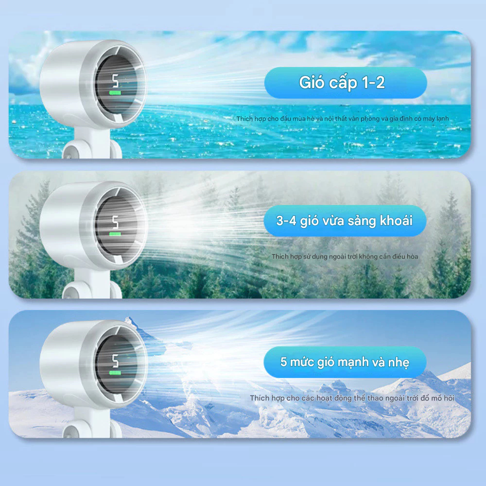 Hạ Nhiệt Ngày Hè: Quạt Cầm Tay 5 Cấp Độ, Giải Pháp Hoàn Hảo Cho Mọi Tình Huống - Chi tiết 6