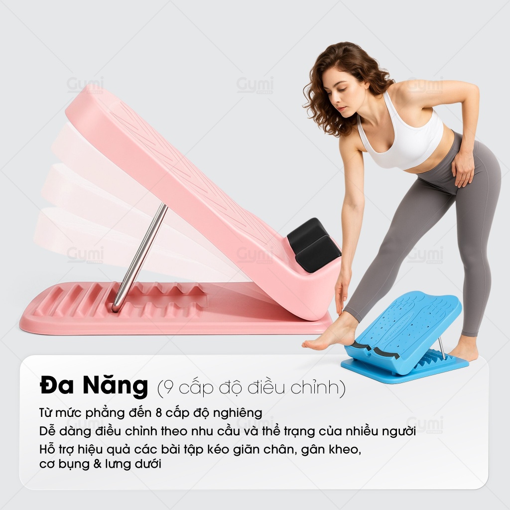 Bảng Nghiêng Tập Chân Tại Nhà - Giãn Cơ, Squat, Massage Chân, 9 Cấp Độ - Bàn Dốc Tập Thon Chân - BangNghien