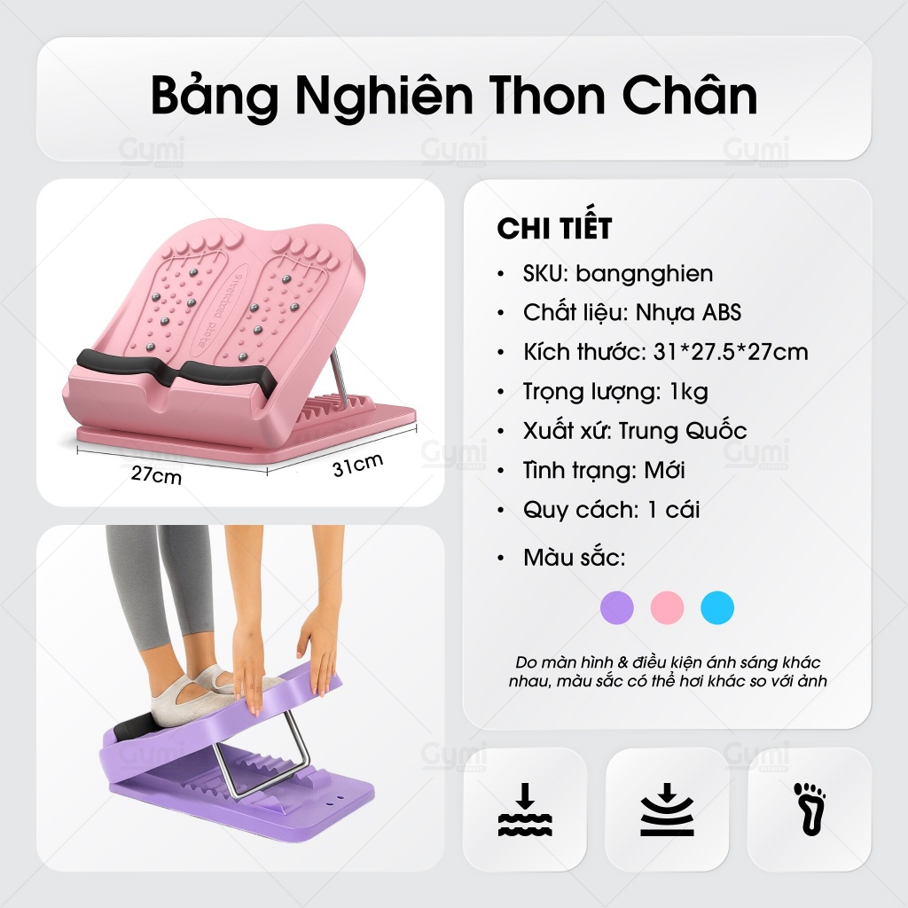 Bảng Nghiêng Tập Chân Tại Nhà - Giãn Cơ, Squat, Massage Chân, 9 Cấp Độ - Bàn Dốc Tập Thon Chân - BangNghien