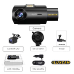 (3 Mắt Cao Cấp) Camera hành trình ô tô TAXI MAX, Tích Hợp GPS, Độ phân dải 4K + 1080P + 1080P, Bảo hành 2 năm | LUXCAM — ảnh 7