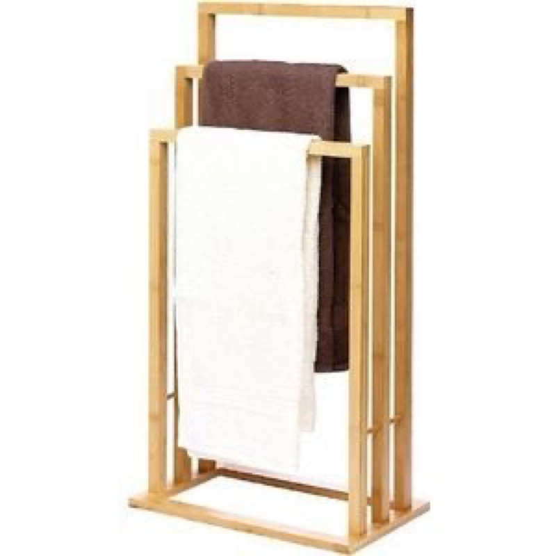 [TV-K009]Kệ treo khăn 3 tầng gỗ thông tự nhiên Thông Việt Decor Sang trọng – Tiết kiệm diện tích