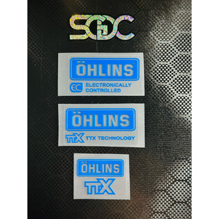 Tem Dán Bình Dầu Ohlins, HPA Ohlins, TTX Mẫu Thuỵ Điển 2024-2025 |SGDC - 1 Cái|