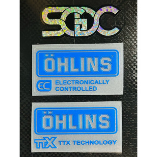 Tem Dán Bình Dầu Ohlins, HPA Ohlins, TTX Mẫu Thuỵ Điển 2024-2025 |SGDC - 1 Cái|