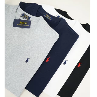 Áo thun thêu ngựa basic cotton 250gsm phông thêu ngựa tay lỡ oversize form rộng LOIX